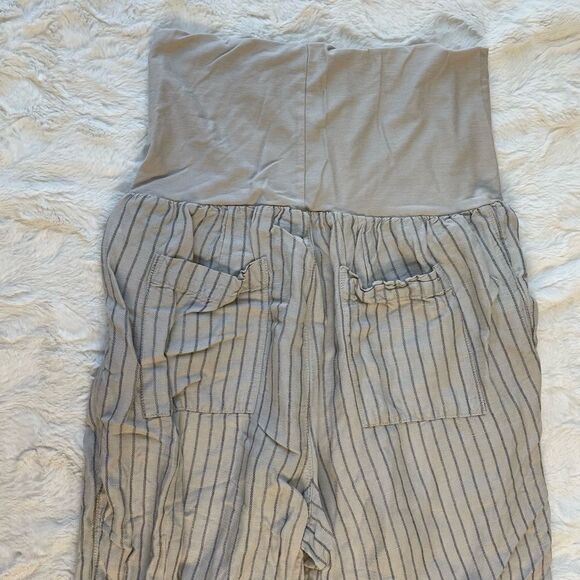 Hei Hei Anthropologie Eventide Linen Blend Cropped Stripe Pant - Women’s XS - Picture 4 of 8